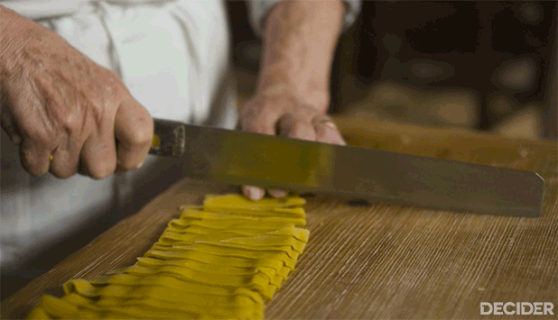 chefs table spaghetti cut